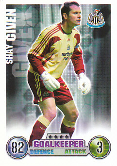 Shay Given Newcastle United 2007/08 Topps Match Attax #209